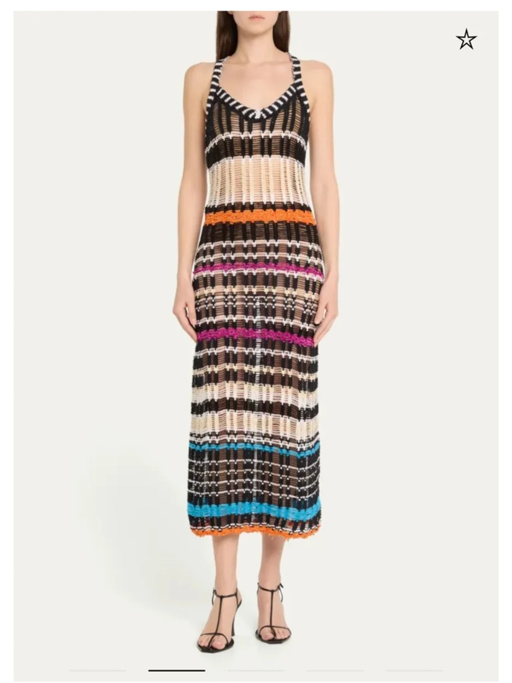ZANKOV Libania Multi-colored Crochet Knit Dress Size XS/S new with tags